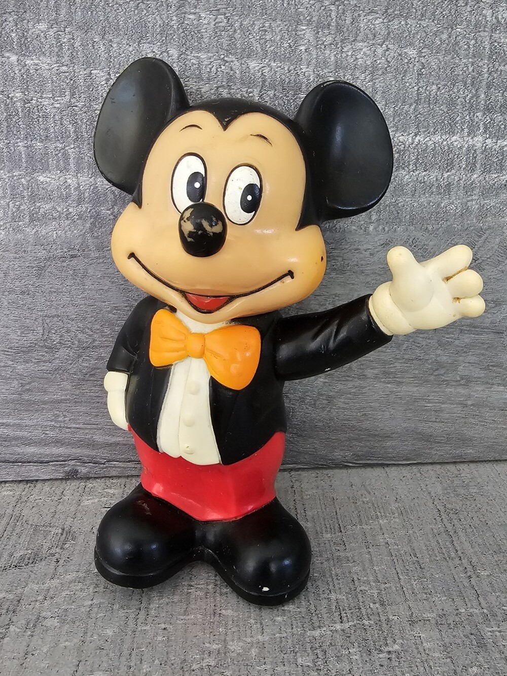 Vintage 1960s Disney Productions Mickey Mouse Plastic Bank With Stopper